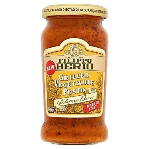 uk41ZL33hKtKL-1-1.jpg Filippo Berio Grilled Vegetable Pesto, 6.7 oz 190 g - Fast UK Delivery - Image 1