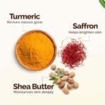 Mamaearth Ubtan Moisturizing Body Lotion with Turmeric & Saffron for Glowing Skin | 48H Moisturization | Nourishes Dry Skin | 7 in1 Total Care | 100% Natural Butter | Non-Greasy Smooth Skin | 400 ml - Fast UK Delivery - Image 6