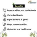 DR. MOREPEN Active Smile Charcoal Toothpaste, Make Your Smile Pearly White! Enriched with Activated Charcoal, Mulethi, Babool, Miswaak and other Potent Herbs | Pack of 2-100 gms each - Fast UK Delivery - Image 5