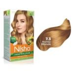 Nisha Cream Hair Color Honey Blonde 150g Pack of 2, Permanent Hair Colour with Natural Henna Extracts, 100% Grey Coverage, Long Lasting Hair Color for Women & Men - Fast UK Delivery - Image 4