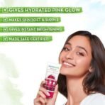 Mamaearth Beetroot Daily Glow Face Cream With Beetroot & Hyaluronic Acid - 80g|Gives Hydrated Pink Glow |Gives Instant Brightening Effect |Lightweight & Non-Greasy |Natural Glow |For All Skin Types - Fast UK Delivery - Image 4