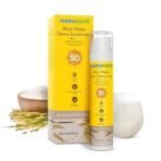 Mamaearth Rice Water Dewy Sunscreen with Rice Water & Niacinamide | Gives SPF50 & PA++++ Protection | For Glass Skin Glow | Evens Skin Tone | UVA & UVB Protection | No White Cast | For All Skin Types | 50 g - Fast UK Delivery - Image 3