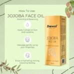 Deewal Jojoba Face Oil | Cold-Pressed Natural Moisturizer for Face & Skin | Hydrating Oil for Dry Skin | Reduces Fine Lines & Wrinkles | 100% Pure & Organic | For All Skin Types - Fast UK Delivery - Image 5