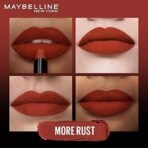 Maybelline New York Lipstick, Color Sensational Ultimattes, 599 More Mauve, 1.7 g & Maybelline New York Lipstick, Color Sensational Ultimattes, 899 More Rust, 1.7 g - Fast UK Delivery - Image 5