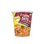 Saffola Cuppa Oats, Spicy Mexicana | Tasty Mazedaar Snack | Just add hot water | Goodness of Jowar & Veggies | No Maida, No Added Preservatives | Helps Manage Weight |44G - Fast UK Delivery
