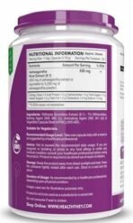 HealthyHey Nutrition Ashwagandha Powder Withania Somnifera | 100% Natural Ashwagandha Capsules - Ashwagandha Rejuvenates Mind & Body-120 Ashwagandha Capsules - Fast UK Delivery - Image 3