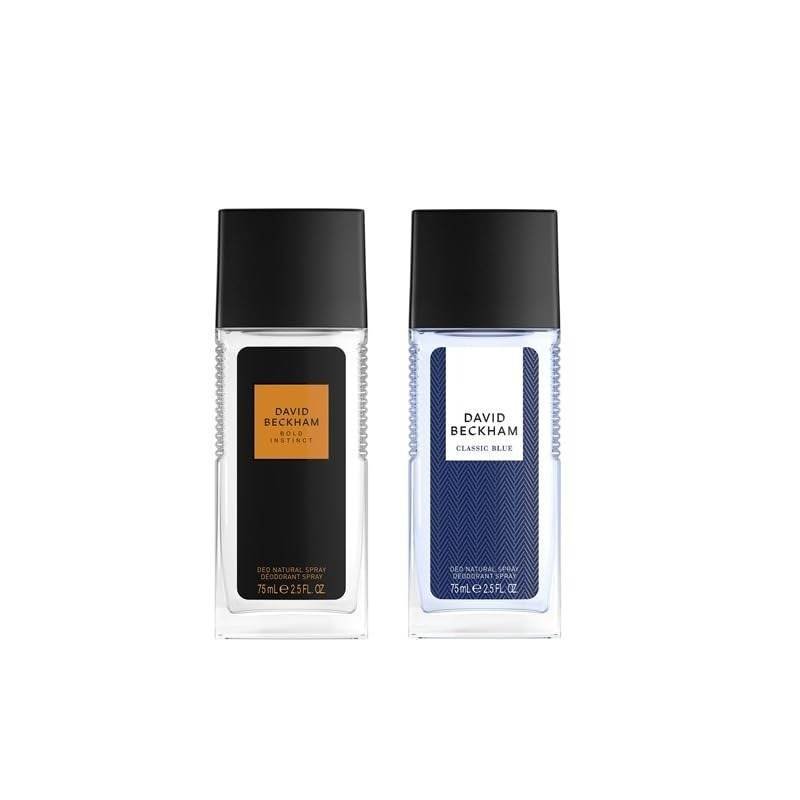 uk41bJm68bONL-1-1.jpg David Beckham Classic Blue Deodorant Spray 75ml + Bold Instinct Perfume Deodorant 75ml (Pack of 2) - Fast UK Delivery - Image 1