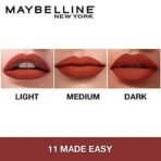 Maybelline New York Sensational Liquid Matte Lipstick 11, Made Easy + FREE touch of Spice Lipstick - Fast UK Delivery - Image 4