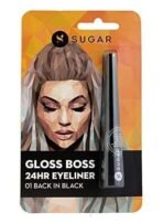 SUGAR Cosmetics Gloss Boss 24Hr Glossy Eyeliner Gel With Brush | Smudeproof & Waterproof - 01 Back In Black (Black Eyeliner) | 3Ml - Fast UK Delivery - Image 7