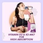 HealthyHey Nutrition Calcium with Magnesium, Vitamin D3 & Vitamin K2- Mk7 - BoneMax - Bone Health Complex -120 Vegetable Capsules - Fast UK Delivery - Image 4