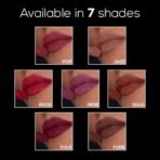 RENEE Matte Lock Lipstick - Soul, Moisturizing, Long Lasting & Weightless Formula, Intense Color Pay Off with Ultra-Matte Finish, Enriched with Avocado oil, Vitamin E, D & Beta-Carotene, 3.5 Gm - Fast UK Delivery - Image 7