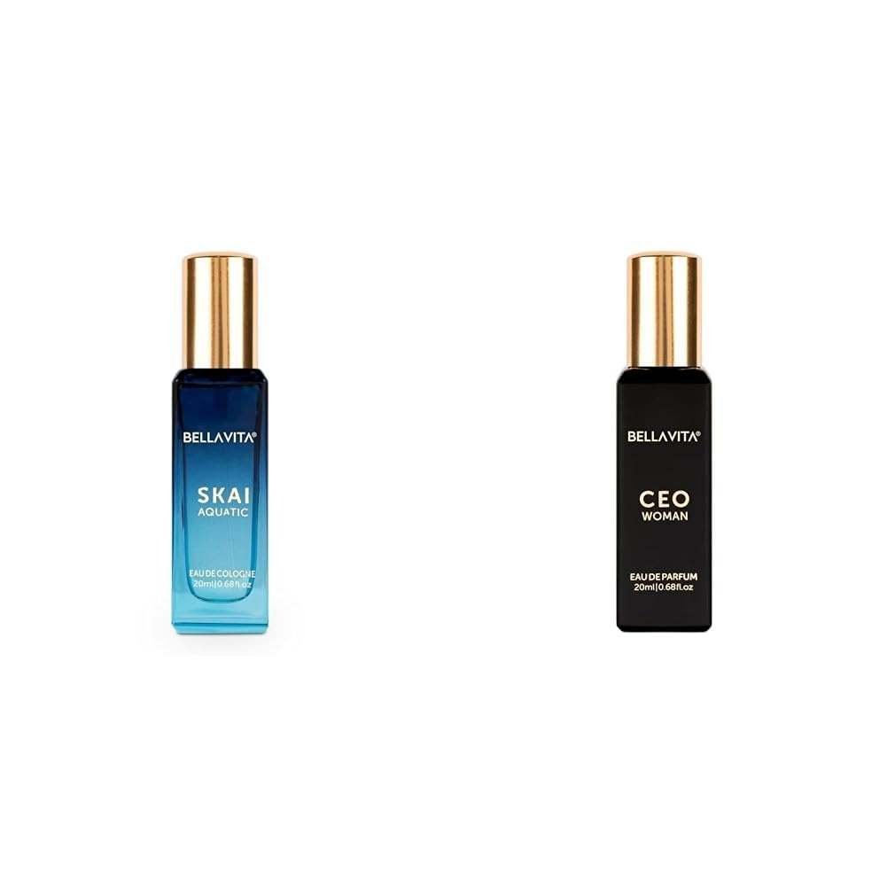 uk41c0-HU9E5L-1.jpg Bella Vita Luxury Skai Aquatic Unisex Eau De Cologne Ceo Woman Eau De Parfum Liquid Perfume With Bergamot Tonka & VanillaPremium Long Lasting Woody & Fruity Fragrance Scent For Women 20ML - Fast UK Delivery - Image 1