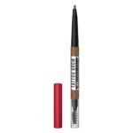 Maybelline New York Tattoo Brow 36h Brow Pencil - Natural Brown, Creamy Powder Texture, Precision Tip. Maybelline New York Tattoo Brow Eyebrow Pencil Lasts Up To 36Hr, Smudge & Water-proof | 0.25 g - Fast UK Delivery