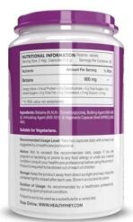 HealthyHey Nutrition Betaine Trimethylglycine (TMG) - 120 Veg. Capsules - Fast UK Delivery - Image 3