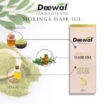 Deewal Moringa Hair Oil | 100% Natural | Deep Moisturizer for Ultra Shiny & Smooth Hair | Promotes Hair Growth | Reduces Hair Breakage, Dandruff & Dry Scalp | Herbal Hair Care Solution - Fast UK Delivery - Image 5