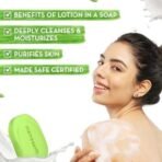Mamaearth Neem Moisturizing Lotion Soap with Neem & Tea Tree for Skin Purification (Value Pack Of 4)-125 gX4 Units For Skin Protection|Soothes Inflammation|Deeply Cleanses|76% TFM Grade 1 Soap - Fast UK Delivery - Image 4