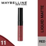 Maybelline New York Sensational Liquid Matte Lipstick 11, Made Easy, 7G. and Maybelline New York Sensational Liquid Matte Lipstick 03 Flush It Red, 7G - Fast UK Delivery - Image 4