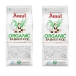 Amul Organic Basmati Rice Pouch 1Kg (Pack Of 2) | Fluffy Long Grains | Perfect for Pulao, Biryani and Fried Rice | For Everyday Consumption - Fast UK Delivery - Image 2