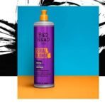Bed Head TIGI Serial Blonde Restoring Shampoo for Damaged Hair, Colour Enhancing & Protection Shampoo with Keratin for Blonde Coloured Hair, Restores & Revives, UV Protection, Deep Cleanses & Moisturizes Hair, Exotic Tropical Fragrance, 600ml - Fast UK Delivery - Image 4