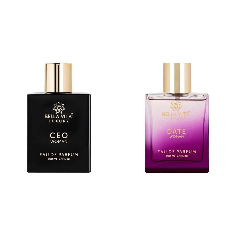 uk41dLiZfMPsL-1.jpg Bella Vita Luxury Ceo & Date Edp Musk Perfumes Combo, Pack Of 2 Premium Long Lasting Fragrance Spray Scents For Women, 100 Ml Each - Fast UK Delivery - Image 1