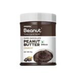 Beanut Dark Chocolate Crunchy Peanut Butter 1Kg | 18gm Protein | 100% Vegan Peanut Butter, 100% Pure Roasted Peanut | High in Protein Spread, Gluten & Cholesterol Free, Nut Butter - Fast UK Delivery - Image 2