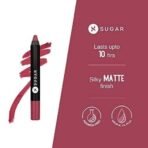 SUGAR Cosmetics Matte as Hell Lip Crayon | Lasts upto 8hrs | Water Resistent Lipstick for Women | 2.5gm - 28 Honey Rider - Fast UK Delivery - Image 3