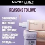 Maybelline New York Super Stay Lumi-Matte Liquid Foundation 30H Longwear - 228 (35ml) - Fast UK Delivery - Image 4