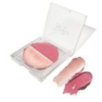 Ruby's Organics Cream Blush for Cheeks & Highlighter Duo Palette- Blusher for Face Makeup, Lightweight Flawless All Day Glow, All Skin Types, Natural &Paraben Free (Deep Rose + Illuminate) 9g - Fast UK Delivery - Image 2