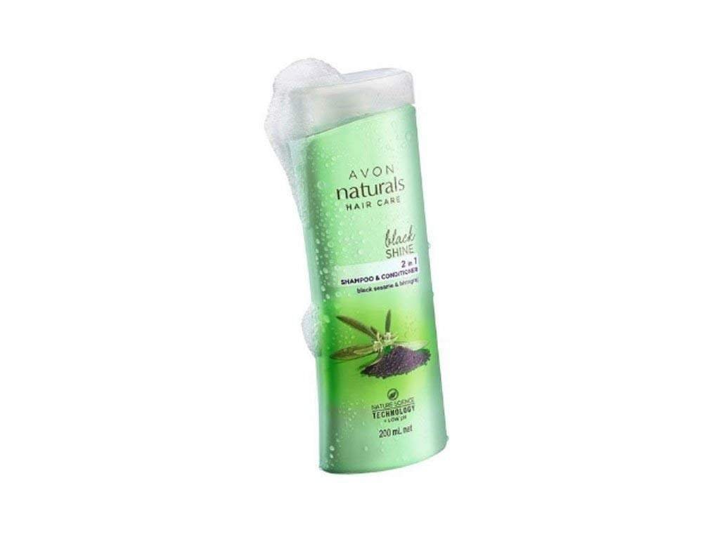 uk41eVABDrfcL-1-1.jpg Avon Black shine 2 in 1 shampoo & conditioner - Fast UK Delivery - Image 1