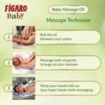 Figaro Baby Massage Oil with Goodness of Natural Olive oil enriched with vitamin E, 400 ml&Figaro Baby Lotion with Goodness of Natural Olive oil enriched with vitamin E, Dermatologically tested 200 ml - Fast UK Delivery - Image 6
