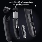 Manspot Groin Hair Trimmer For Men, Electric Ball Trimmer/Shaver, Replaceable Ceramic Blade Heads, Waterproof Wet/Dry Groin & Body Shaver Groomer, 90 Minutes Shaving After Fully Charged (Clearball) - Fast UK Delivery - Image 4
