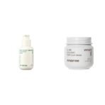Innisfree Green Tea Hyaluronic Hydrating Serum 80ml for Glowing & Hydrated Skin with Hyaluronic Aci,Innisfree Super Volcanic Pore Clay Mask 2X 100ml, with Triple exfoliation with Volcanic Clusters & - Fast UK Delivery
