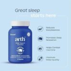 Arth Sleep Support Gummies| For Blissful, Undisturbed Sleep |Contains Melatonin (5mg), L-Theanine (50mg), Chamomile Extract, & Passion Flower| Emcure Pharmaceuticals Ltd. |15 Sleep Supplement Gummies - Fast UK Delivery - Image 5
