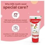 Colgate Kids 3-5 Yrs Premium Anticavity Toothpaste, Natural Strawberry Flavour, 0% Artificial - 80G (Combo Pack Of 2) - Fast UK Delivery - Image 4