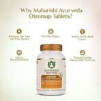 Maharishi Ayurveda Dizomap, Ayurvedic Tablet Medicine For Indigestion & Constipation, Improves Liver Functioning & Intestinal Flora, Saunf, Sonth, Sanay & Chhoti Harad, 60 Days, 30 Days Pack - Fast UK Delivery - Image 6