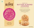 Cafe Niloufer Premium Butter Almond Cookies 400 g | Packed with fiber and good fats | High dry fruit content - Fast UK Delivery - Image 3
