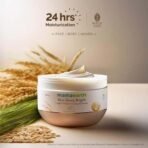 Mamaearth Rice Dewy Bright Light Moisturizing Cream with Rice Water & Niacinamide for Glass-Skin 200g |For Face, Hands & Body | 24H Long-lasting Moisturization | Non-Greasy Quick Absorbing, All SkinTypes - Fast UK Delivery - Image 3
