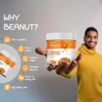 Beanut Peanut Butter Protein - 340gm, 100% Pure Roasted peanuts,NON-GMO Gluten & Cholesterol Free, Vegan, High in Protein, Nut Butter, Peanut Butter - Fast UK Delivery - Image 6