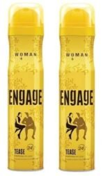 Engage Tease Deodorant For Women, Floral and Lavender, Skin Friendly, 150 ml Deo Body Spray 2Pcs - Fast UK Delivery - Image 2