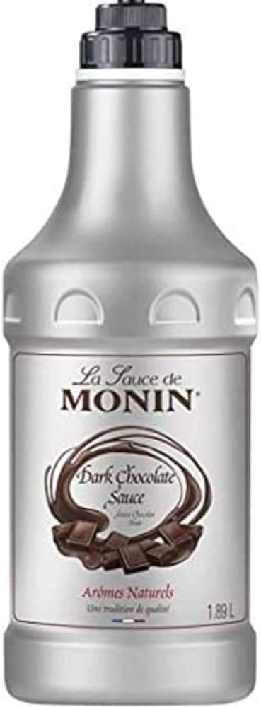 uk41hDISwWwLL-1.jpg Monin Dark Chocolate Sauce 1.89 Ltr - Fast UK Delivery - Image 1
