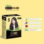 Nisha 5 Minutes Quick Hair Colour For Women & Men | Henna Based Hair Color | 100% Gray Coverage With No Ammonia- Black (Pack Of 3) - Fast UK Delivery - Image 6
