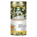 Organic Wellness Blossom Chamomile Tea 100 Gram Tin | Calming & Soothing Sleep Tea for Stress and Anxiety | Caffeine Free Herbal Tea - Fast UK Delivery - Image 2