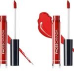 FACESCANADA Liquid Sindoor - Red, 2.5 ml | Highly Pigmented Rich Color | Quick Drying & Long Lasting | Velvet Matte Finish | Water-Proof | Smudge-Proof | Crease-Proof | Sponge Tip Applicator - Fast UK Delivery