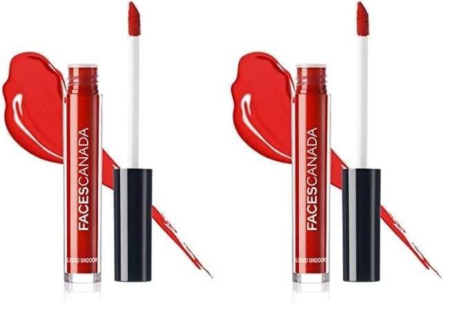 uk41imFRP8yaL-1.jpg FACESCANADA Liquid Sindoor - Red, 2.5 ml | Highly Pigmented Rich Color | Quick Drying & Long Lasting | Velvet Matte Finish | Water-Proof | Smudge-Proof | Crease-Proof | Sponge Tip Applicator - Fast UK Delivery - Image 1