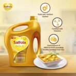 Saffola Gold Refined Cooking oil | Power of 3 - Balance of Good Fats, Triple Anti-Oxidant System & Fortified with Vitamins | Multi-Source Edible Rice Bran & Corn Oil | 3 Litre Jar - Fast UK Delivery - Image 6