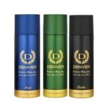 DENVER Hamilton, Caliber and Pride Deodorant - 200ML Each (Combo Pack of 3) | Long Lasting Deo Body Spray for Men - Fast UK Delivery - Image 2