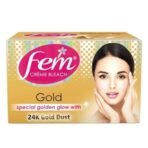Fem Fairness (Gold) Creme Bleach - 64g | Advanced Skin Glowing System | Enriched with Goodness of 24K Gold Dust | With Rejuvenating Fragrance | No Added Parabens, Silicones & Ammonia - Fast UK Delivery - Image 2