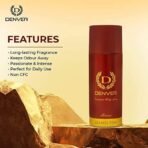 DENVER Honour & Caliber Deodorant Spray - For Men (165ML Each, Pack of 2) | Long Lasting Deo Body Spray for Men - Fast UK Delivery - Image 5