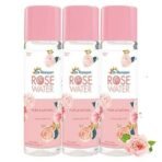 Dr. Morepen Rose Water - Pure & Natural | 100% Herbal, High in Vitamin A & C, Good For All Skin Types | Pure Rose Water - Pack of 3 (120 ml each) - Image 2