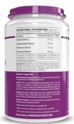 Healthyhey Nutrition BrainFocus - Natural Brain Health Formula for Memory & Focus - 60 Veg Capsules - Fast UK Delivery - Image 3